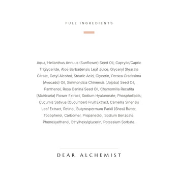 Full ingredient list