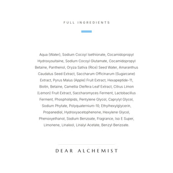 Full ingredient list