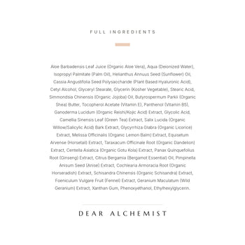 Full ingredient list
