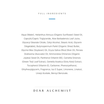 Full ingredient list